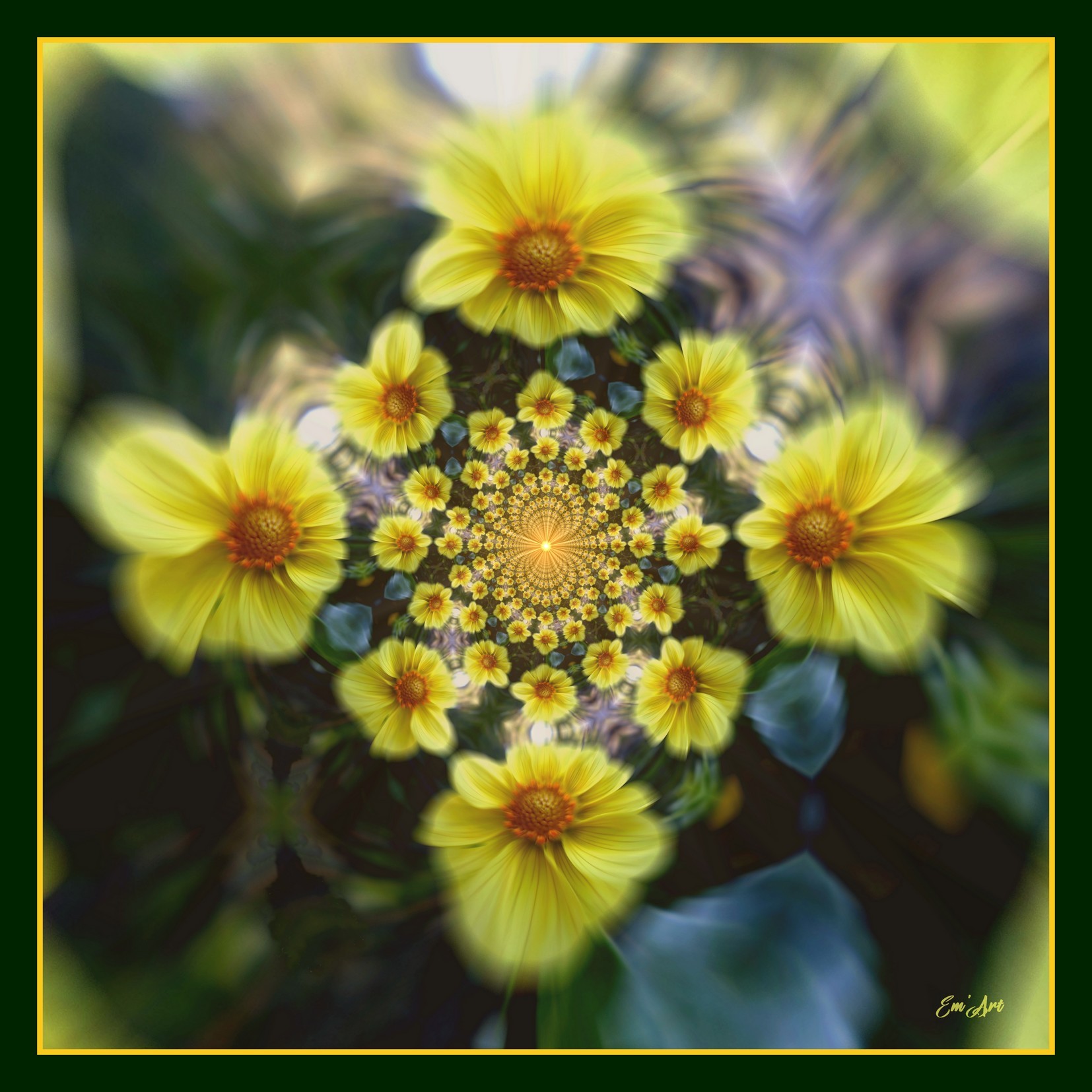 Solar Flower, surreal fractal photography by Emmanuelle Baudry