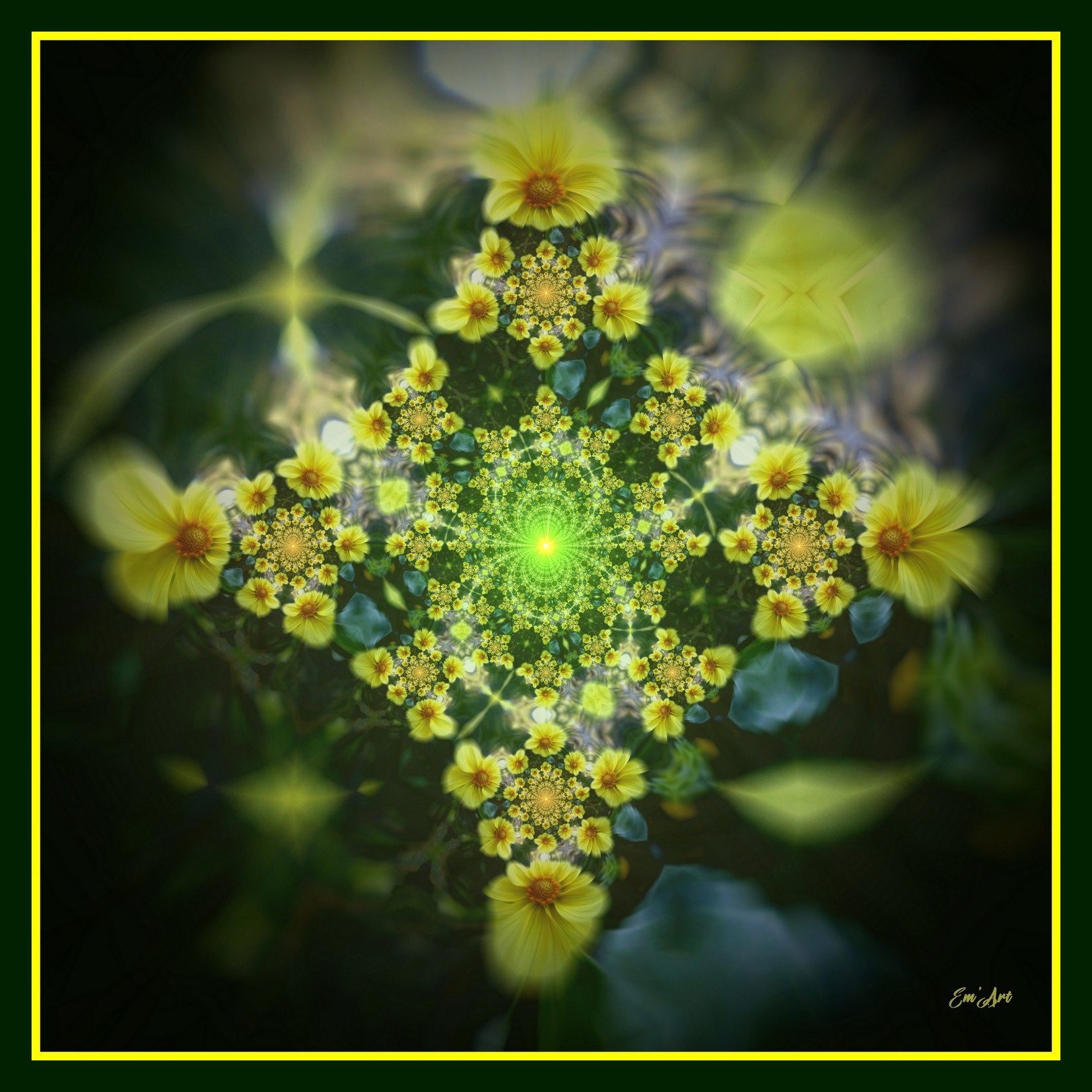 Solar Flower II, surreal floral photography by Emmanuelle Baudry